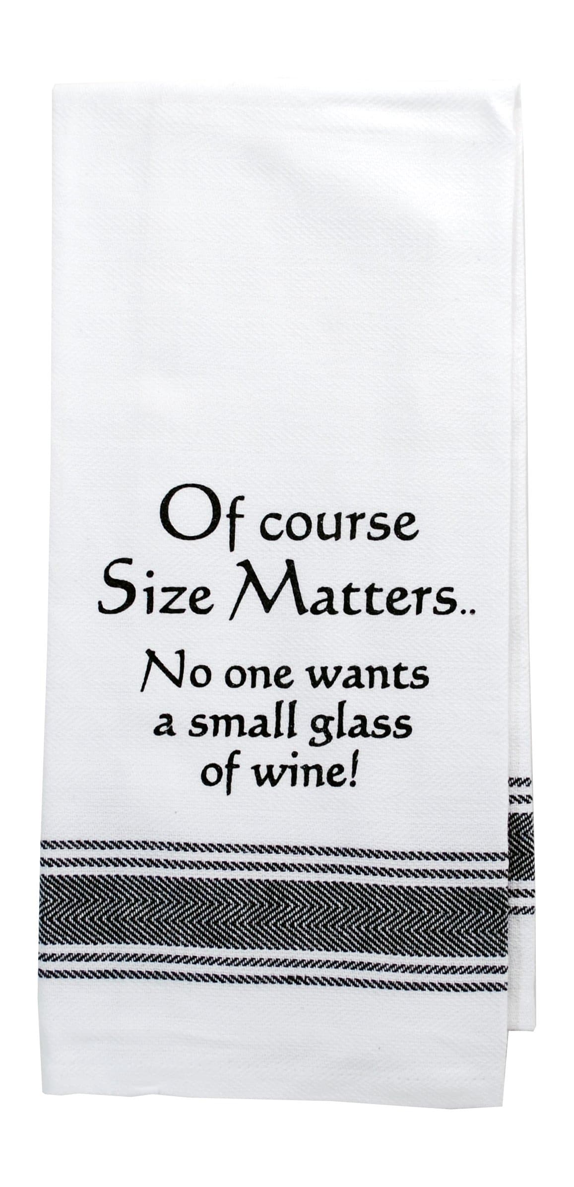 Wild Hare Designs Of Course Size Matters, Kitchen Towel