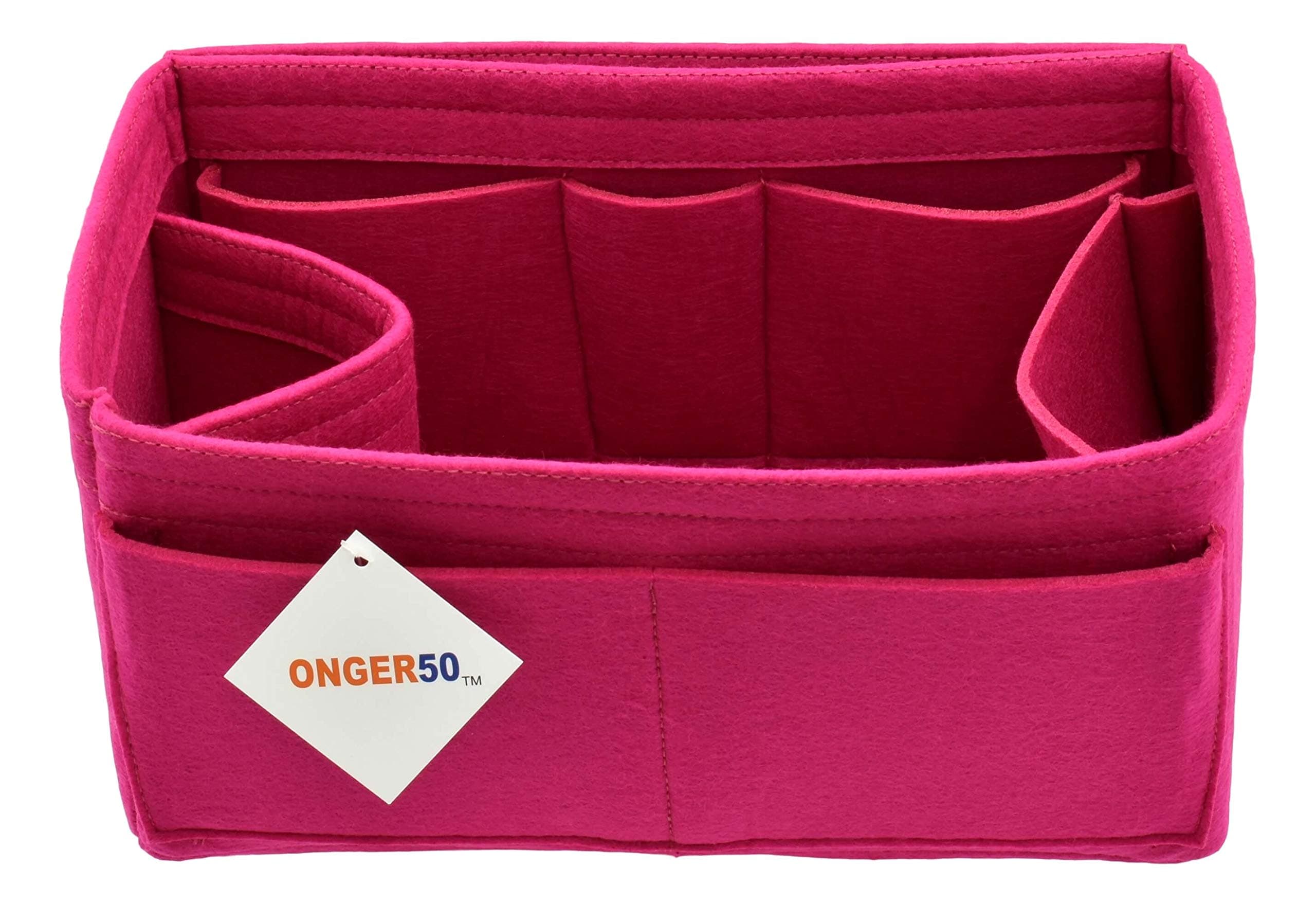 Felt Purse Handbag Tote Organizer Insert - Multi Pocket Storage Liner & Shaper