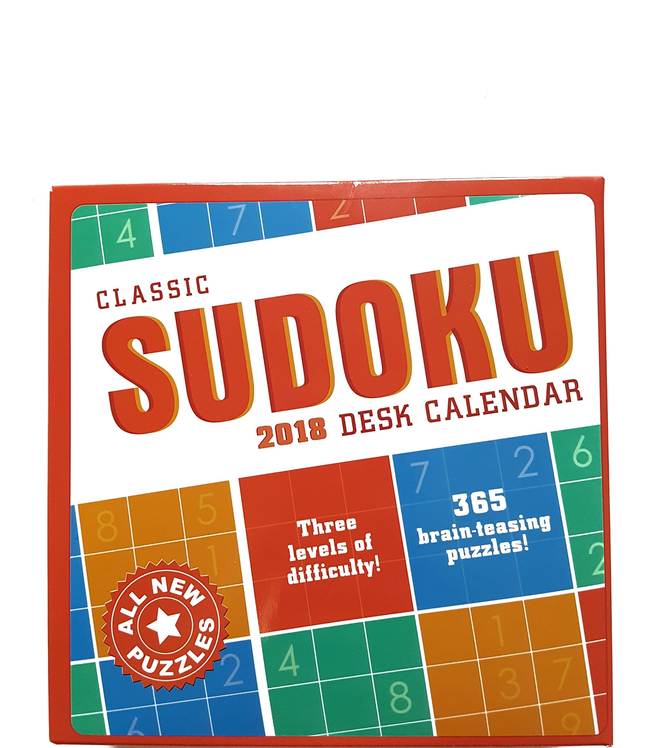 2018 Classic Sudoku Boxed Desk Calendar
