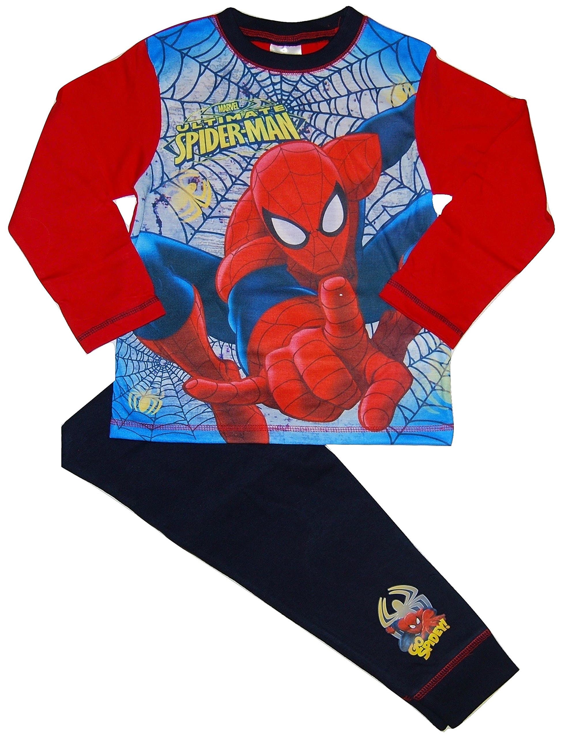 Boys Spiderman Pyjamas Marvel 4 5 6 7 8 9 10 Years