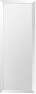 Fab Glass and Mirror 18"X40" Inch Rectangle Beveled Polish Frameless Hooks Wall, 18" x 40"