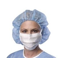 Bouffant/Nurse Cap, Blue Color, Spunbonded Polypropylene, 21", 100/Box