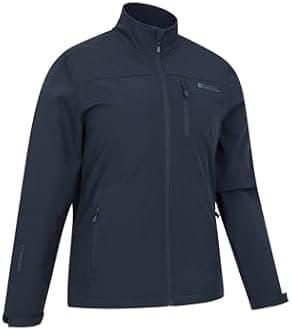 Mountain Warehouse Grasmere Mens Softshell Jacket -Breathable Raincoat