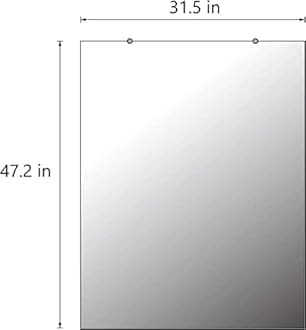 CrossROBBIN Wall Mounted Activity Mirrors for Home Gym and Commercial Use (1, 48"x32")