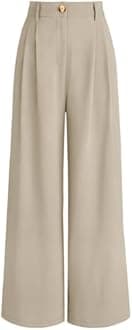 AUTOMET Women Wide Leg Dress Pants High Waisted Loose Fit Business Casual Work Trousers with Pockets 2026