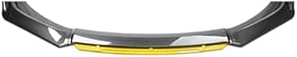 Car Front Spoilers Lip for Kia Sonet 2020 2021 2022 2023 2024, Auto Front Spoiler Diffuser Modification Front Shovel Decoration,Yellow
