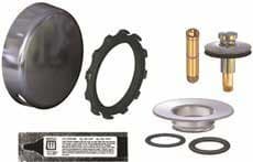 Push Pull Stopper, Watco Universal Innovator Overflow Cover QuickTrim Kit
