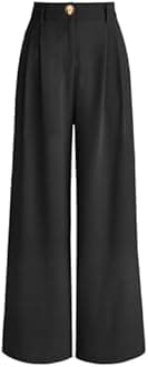 AUTOMET Women Wide Leg Dress Pants High Waisted Loose Fit Business Casual Work Trousers with Pockets 2026