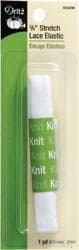 Dritz Stretch Lace Elastic 3/8 inch x 1 Yard White (3 Pack)