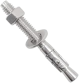 Horiznext 5/16"x 2-3/4" inch Stainless Steel Standard Strong Wedge Anchor, Fasteners for Concrete (4 pcs)