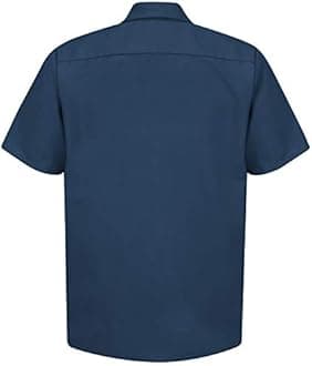 Red Kap Mens Industrial Work Shirt, Regular Fit, Short Sleeve