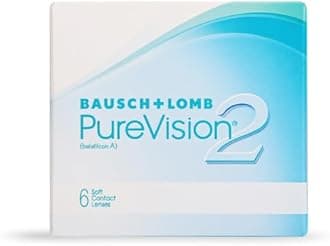 Bausch & Lomb Purevision2 Contact Lens - Spherical | Monthly Disposable | Silicone Hydrogel Material | (-4, Pack of 6)