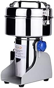 Stainless Steel 3000 watts Dry Masala Herbs Spices Grinder, 1000 gram, Silver