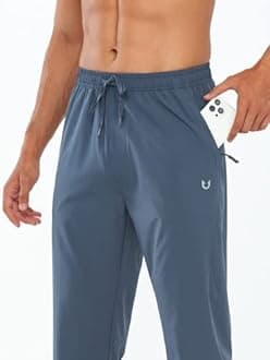 NORTHYARD Men's Athletic Running Joggers Workout Gym Pants Lightweight Jogging Pants Open Hem Sweatpants