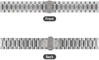 TStrap Metal Watch Strap 20mm – Black Quick Release Watch Bands for Men Women - Solid Stainless Steel Smart Watch Bracelet Replacement Polished -12mm ... 20mm 22mm 24mm