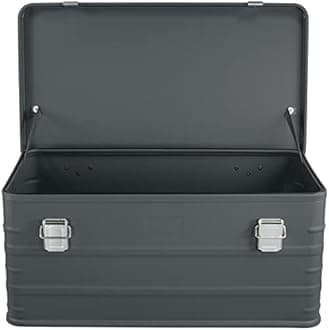 Eylar Crossover Aluminum Overland Storage, Trunk, Metal Cargo Case, Storage Box (95L Large, Gray)