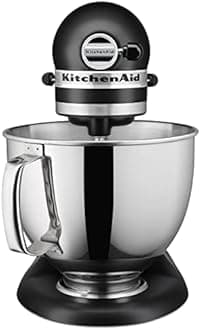 KitchenAid Artisan Series 5 Quart Tilt Head Stand Mixer with Pouring Shield KSM150PS, Matte Black
