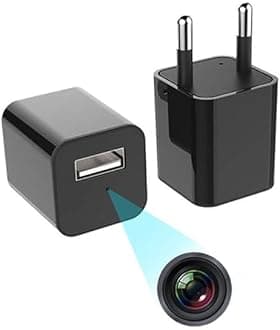 FREDI HD PLUS Non WiFi Mini Hidden Camera Charger | 1080p Full HD Small Hidden Nanny Cam Surveillance Camera | 32GB SD Card Supported | USB Charger Camera for Home and Office Security