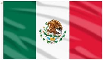 AhfuLife Mexico Flag 3x5 Ft 4 PCS, Large Mexican Flags for Outside - Double Sided with Brass Eyelets for World Cup Party Decorations Bar Garden Street Decoration Indoor Outdoor