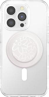PopSockets Phone Grip Compatible with MagSafe, Adapter Ring for MagSafe Included, Phone Holder, Wireless Charging Compatible - Horchata