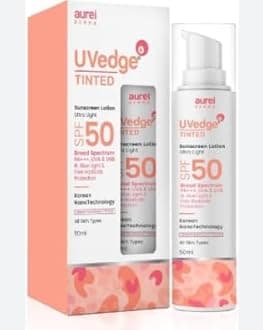 Uvedge Tinted Sunscreen Lotion SPF 50 Ultra Light -50g(C)