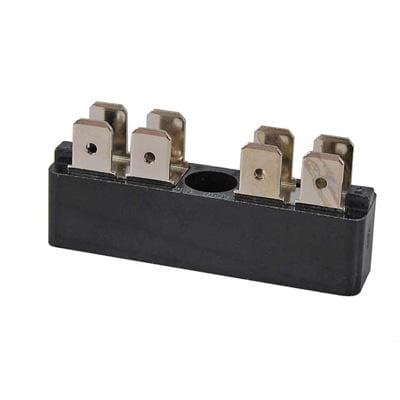 Durite - Bus Bar 2 x 4 way 6.3mm Blade Terminal 25 amp Bg1 - 0-005-52