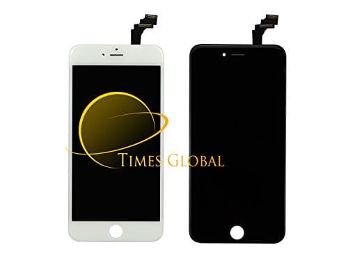 Times Global iPhone 6 Plus (5.5 inches) Black LCD Display Touch Screen Digitizer Replacement + Free Tool kit and Tempered Glass Screen Protector