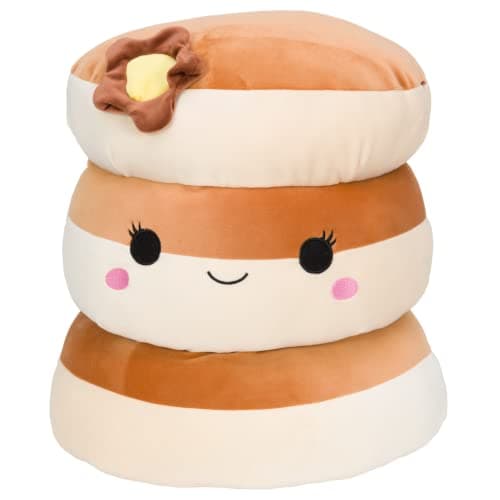 Squishmallows Original 12-Inch Rayen Pancake 3-Stack with Butter Flower - Medium-Sized Ultrasoft Official Jazwares Plush - Amazon Exclusive