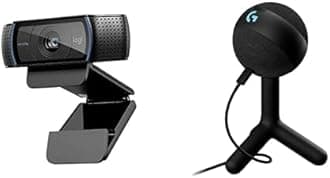 Logitech C920x HD Pro Webcam + Yeti Orb RGB Gaming Microphone with LIGHTSYNC, USB Mic for Streaming