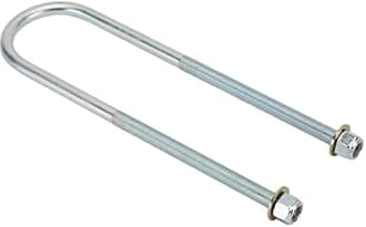 Speedway Motors Leaf Spring U-Bolt for 2-1/2 Inch Axle Tube, 10 Inch Long, Heat-Treated Steel with Zinc Finish, Fits Ford 8 Inch and GM 10-Bolt Axle Housings