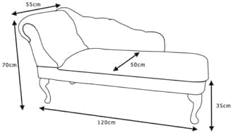 Paradise Furniture RegentTufted Chaise Lounge Sofa & Seating Handmade Velvet Living Room Bedroom Hallway Black Accent Chair (Left Hand, Olive)