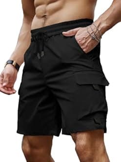 Peppyzone Men's Stylish Latest Cargo Shorts Pant for Men Cotton Casual Shorts...