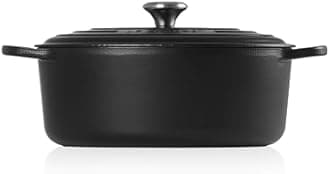 Le Creuset Enameled Cast Iron Signature Oval Dutch Oven, 6.75 qt., Licorice