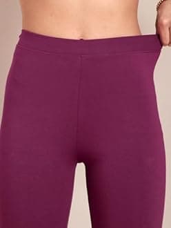 TWIN BIRDS Tailored Cut & Classic Fit Stretchable Viscose Elasthane Fabric Ankle Length Leggings for Women