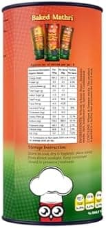 Healthy Master Baked Wheat Masala Mathri 250g (Pack of 4) | No Maida | No Palm Oil | Crispy Crunchy Healthy Snack | 100% Wheat | Namkeen Mathi