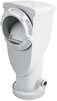 Funsicle SkimmerPlus 1000 GPH 2-in-1 Filter Pump and Skimmer System with Clamps and 1.5" Hose Fitting for Above Ground Swimming Pools