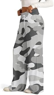 Womens Wide Leg Sweatpants Lightweight High Waisted Joggers with Pockets Baggy Comfy Drawstring Lounge Pants 2024