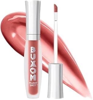Buxom Plump Shot Peptide-Infused Lip Serum, Lip Plumping Gloss, Formulated with Advanced Peptides, Hyaluronic Acid, Avocado & Jojoba Oil