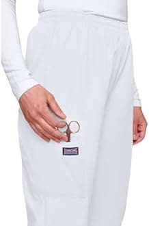 CHEROKEE womens Workwear Scrubs Pull-on Cargo Pant Workwear Elastic Waist Cargo Scrubs Pant (pack of 1)