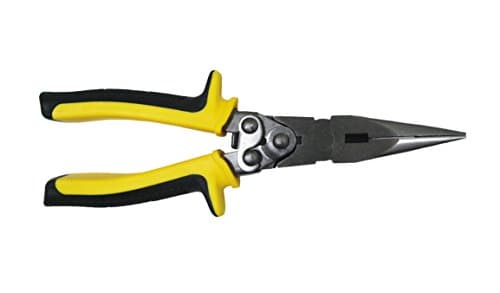 Aain P-006 Compound Long Nose Pliers Side Cutting 8"