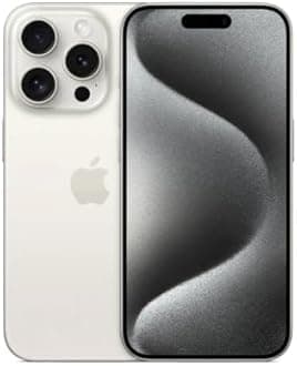 Apple iPhone 15 Pro Max, 256GB, White Titanium for Cricket Wireless (Renewed Premium)