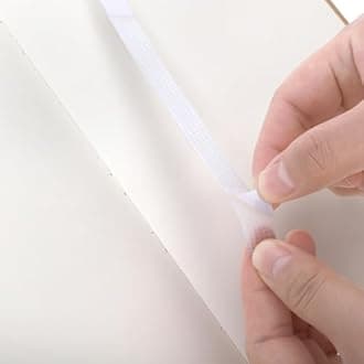 ZEAYEA 100 Pieces Mesh Back Adhesive Strips, 12mm Hot Adhesive Strips for 80-110 Sheet Capacity, Thermal Binding Strips for Book Glue Binding Repair