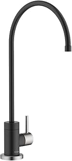 - KRAUS® Purita™ Single Handle Drinking Water Filter Faucet for Reverse Osmosis or Water Filtration System in Spot-Free Stainless Steel/Matte Black, FF-100SFSMB