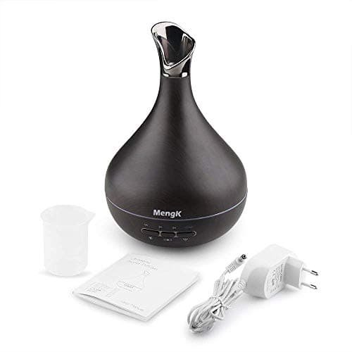 Essential Oil Diffuser, MENGK 300ML Ultrasonic Aroma Aromatherapy Diffusers with Intelligent Body Induction,7 Colorful Lights, Cool Mist Humidifiers and Waterless Automatically Shut-off for Home, Yoga, Office