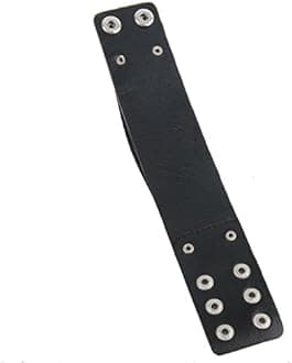 GelConnie Leather Cuff Bracelet Punk Braided Bracelets Rock Leather Wristbands Faux Mens Leather Bracelet Gothic Viking Bangle Adjustable Wrap Bracelet for Women, Men