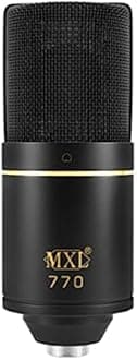 MXL Mics MXL-770 XLR Microphone (Unidirectional, Black)