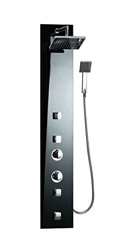 Ove Decors OSC 16 4 Jet Shower Tower System in Tempered Glass, Black