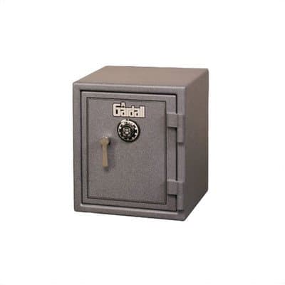 Burglar and Fire Resistant Safe 1.6 CuFt Lock Type: Group II Combination Lock, Color: Hunter Green With Silver Trim