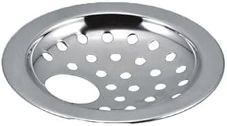 COATS Stainless Steel Drain Strainer Cover Jali with Hole for Kitchen Sink, Bathroom, Wash Basin, Washing Machine | Floor Stainless Steel Jali with Chrome Finish - Silver /4-inch