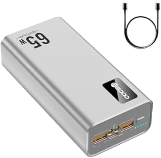 Power Bank Fast Charging 50000mAh, 65W Laptop Portable Charger USB C Compatible with MacBook Dell, PD External Battery Bank Compatible with iPhone 14/13, Cell Phone, Tablet, 3 Output &1 Input